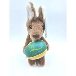 Australia Kangaroo Musical Waltzing Matilda Song Soft Plush Toy 11"